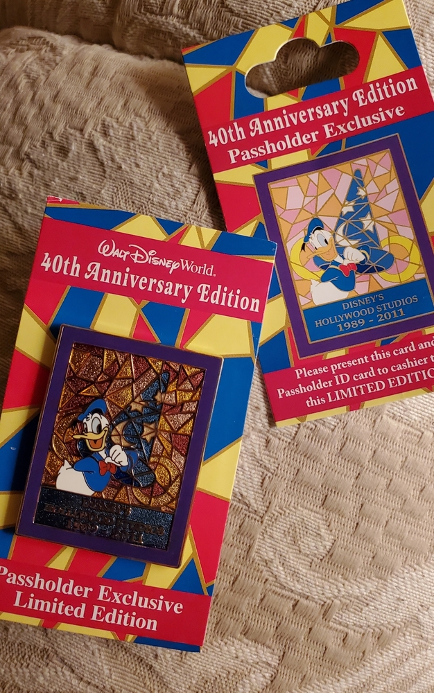 Walt Disney world one Pin showing